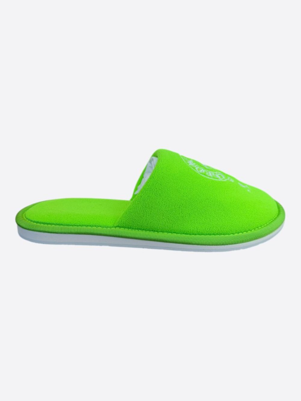 Chrome Hearts Green & White Miami Horseshoe Logo Slippers - Picture 2 of 7